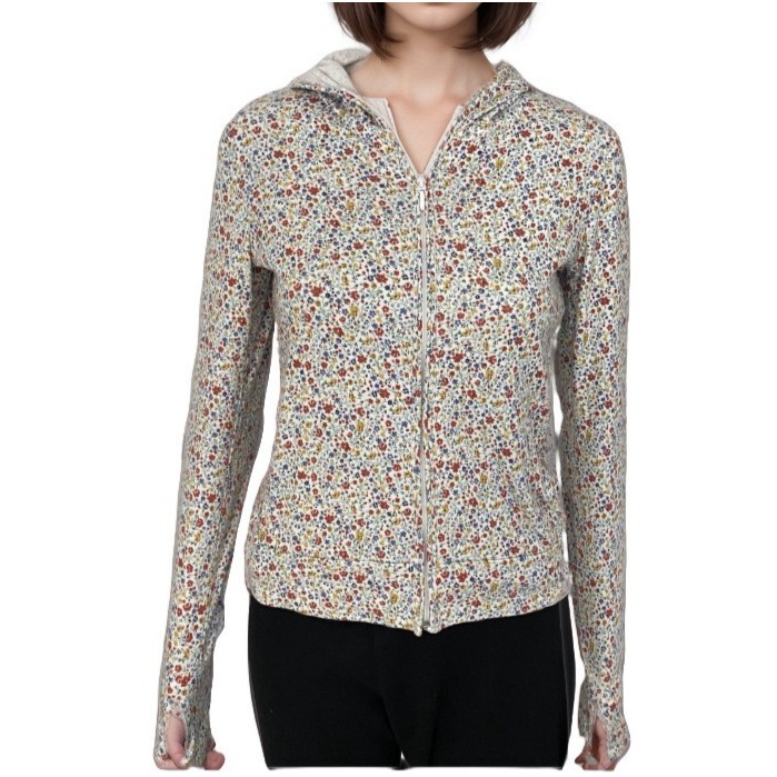 Uniqlo X Liberty Of London Zip Up Sweatshirt Sz S Floral Hoodie Lightweight